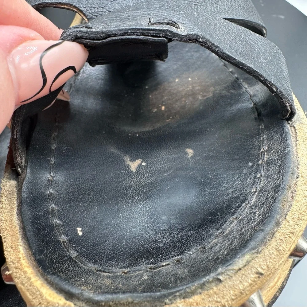 A.S. 98 Leather Studded Gladiator Sandals Women EU 39 Black - Picture 13 of 13